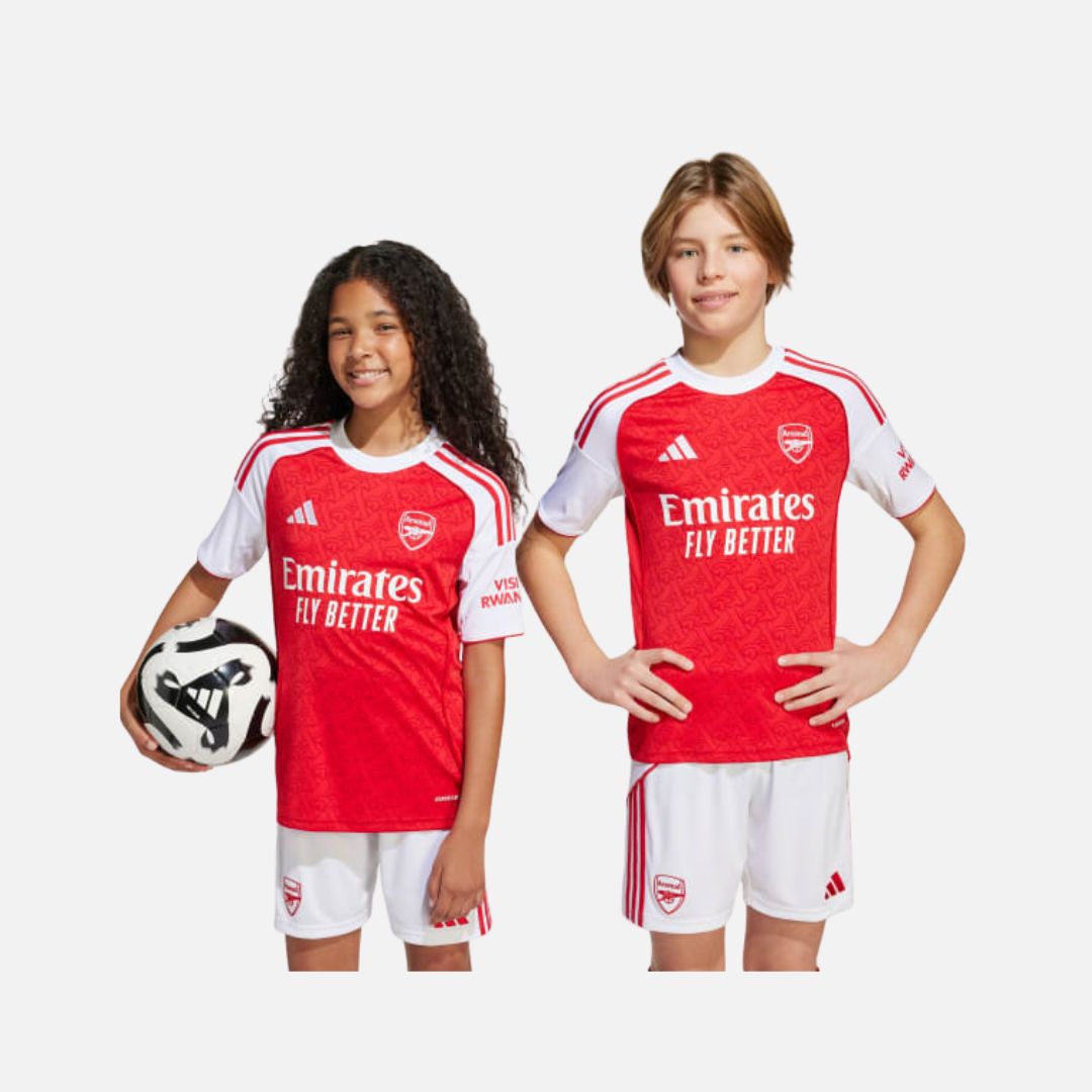 Adidas Arsenal 25/26 Home Jersey Kids Better Scarlet / White
