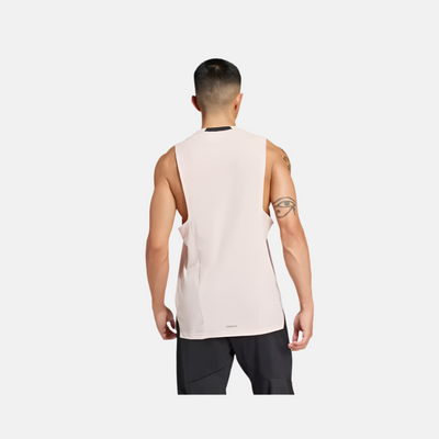 Adidas Designed for Training Workout Men's Tank Top -Sandy Pink