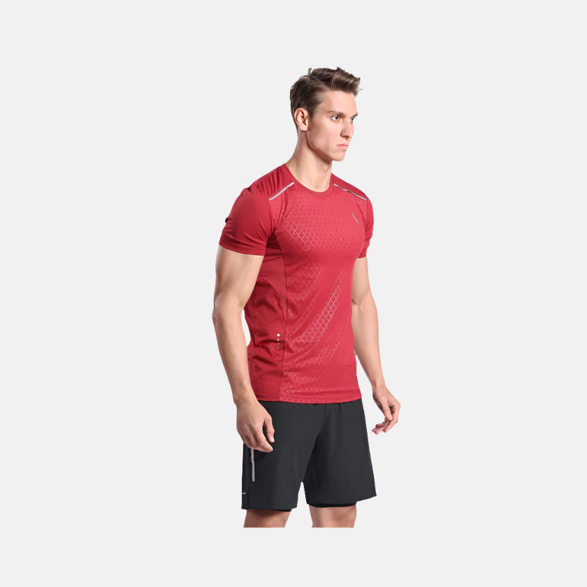 Dive Hyper Men's Running T-shirt -Maroon