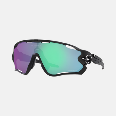 Oakley Jawbreaker Sunglasses Matte Black Camo/Prizm Road Jade Lenses