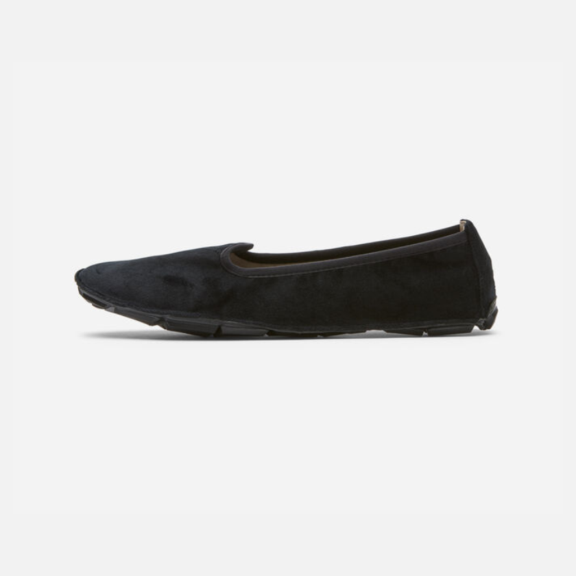 Vibram OneQ Slipon Velvet Women's Casual Shoes -Black