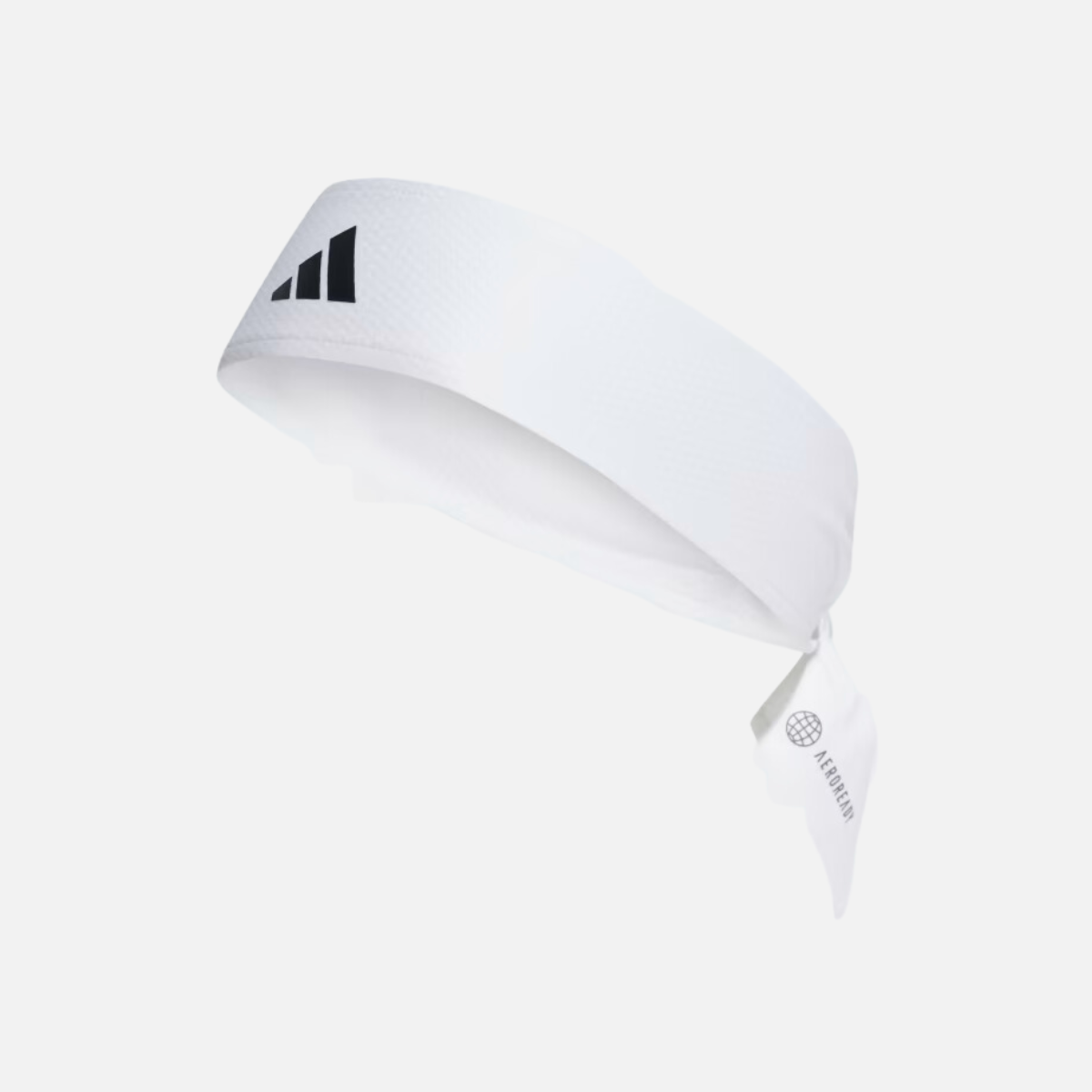 Adidas Aeroready Tennis Tie Headband -White/Black