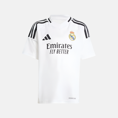 Real Madrid 24/25 Home Kids Unisex Football Mini Kit (1-6 Years) -White