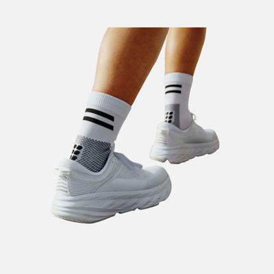 Cep Training Mid Cut Compression Socks, Men -  White