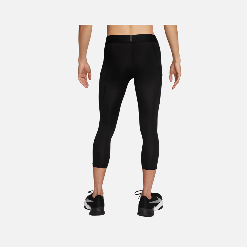 Nike Pro Dri-FIT 3/4-Length Men's Fitness Tights -Black/White – Gambol