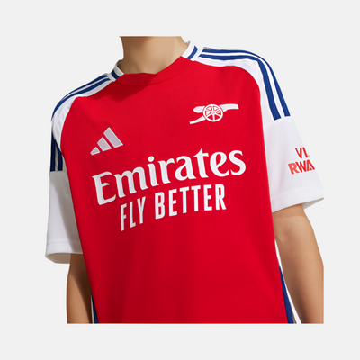 Adidas Arsenal 24/25 Home Kids Boy Football Jersey (7-16Year) -Better Scarlet/White