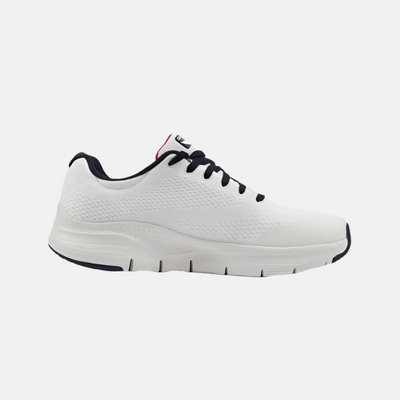 Skechers Arch Fit Men's Walking Shoes -White/Navy