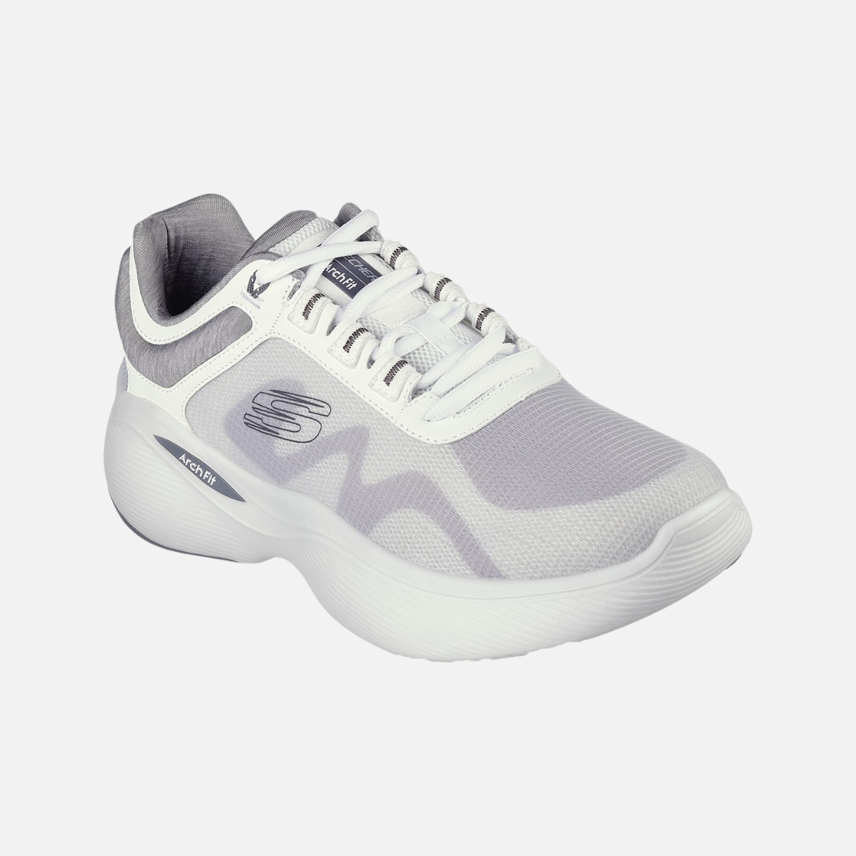 Skechers Arch Fit Infinity Men's Running Shoes -White/Grey