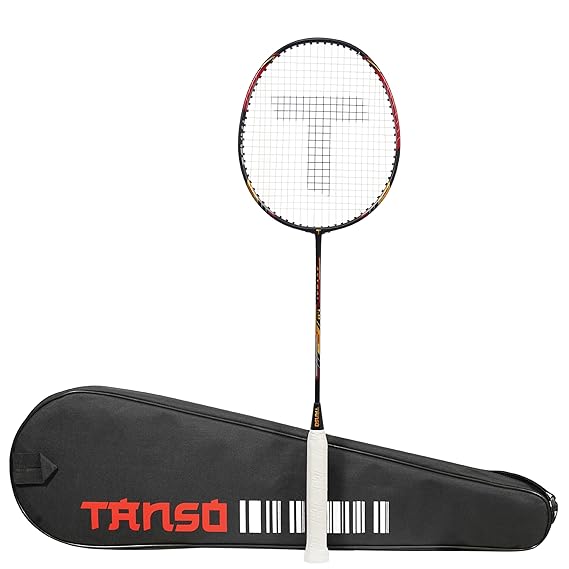 Tanso Astral 1.0 Graphite Badminton Racket (Pair)-Black/White