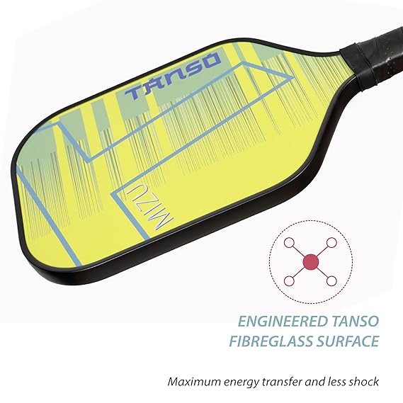 Tanso Mizu Limited Edition Pickleball Paddle -Prussian Blue/Coral Orange