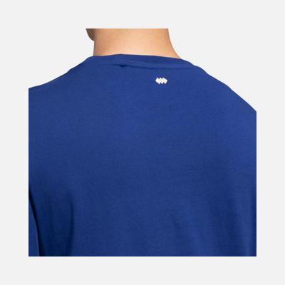 Adidas Clubhouse Men Tennis T-shirt -Victory Blue/Wonder Quartz