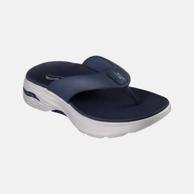 Skechers Max Cushioned Arch Fit Prime Men's Slide -Navy