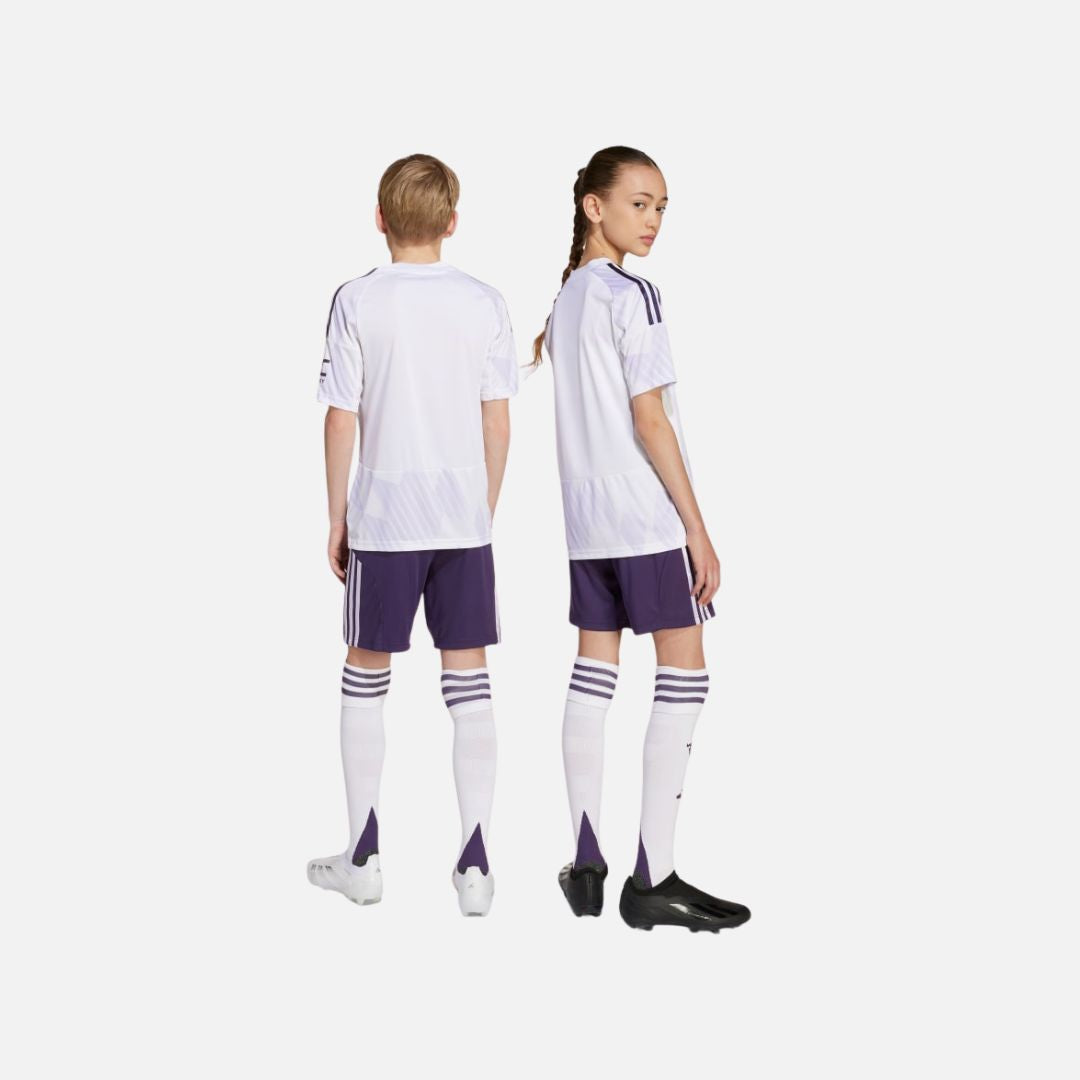 ADIDAS Manchester United 25/26 Away Shorts Kids Aurora Plum