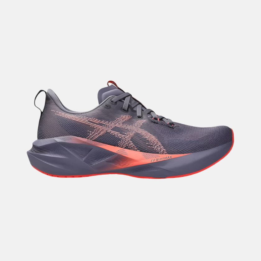 Asics Novablast 5 Men's Running Shoes -Greyish Purple/Coral