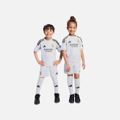 Adidas Real Madrid 25/26 Home Mini Kit Kids White