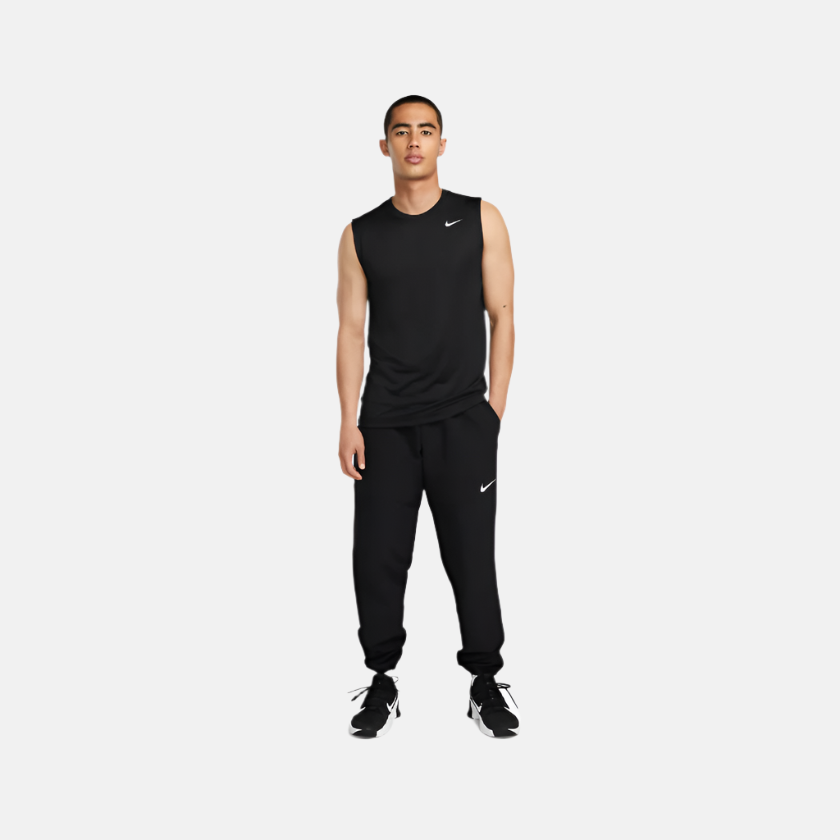 Nike Dri-FIT Legend Sleeveless Fitness Men's T-Shirt -Black/Matte Silver