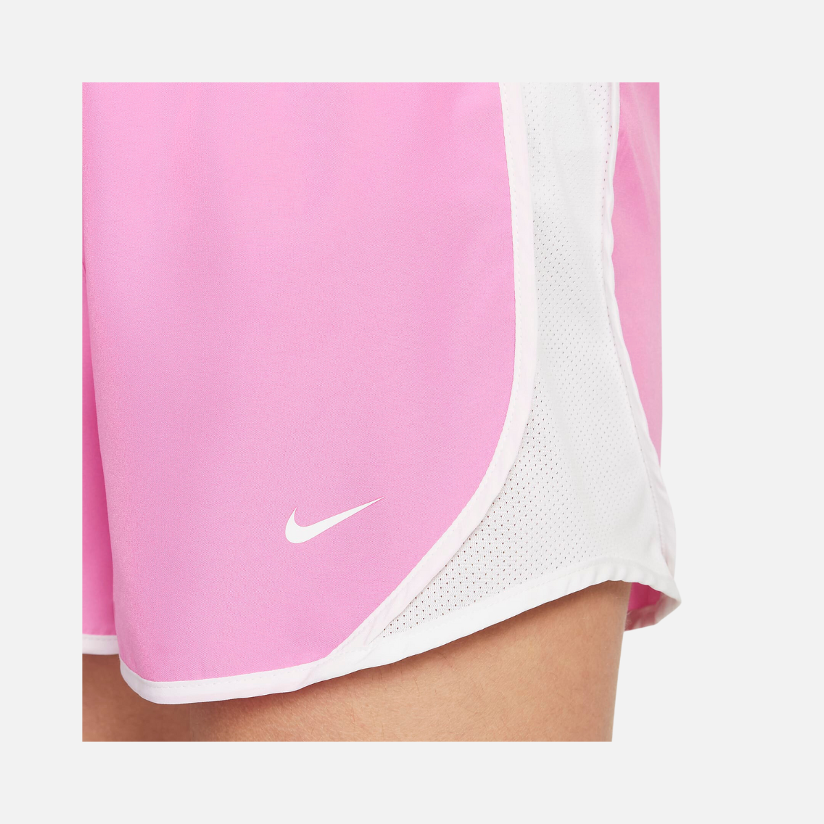 Nike Tempo Girls Dri-Fit Running Shorts -Playful Pink/White/White/White