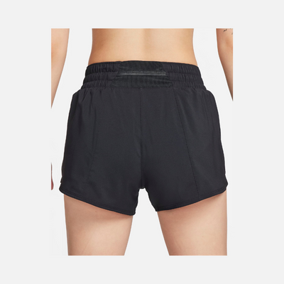Nike One Dri-FIT Mid-Rise 8cm (approx.) Brief-Lined Women's Shorts - Black/White