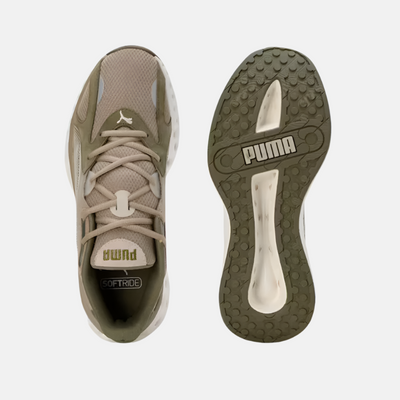 Puma Softride Frequence Unisex Running Shoes -Oak Branch/Olive/Desert Dust