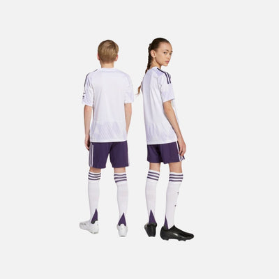 ADIDAS Manchester United 25/26 Away Shorts Kids Aurora Plum