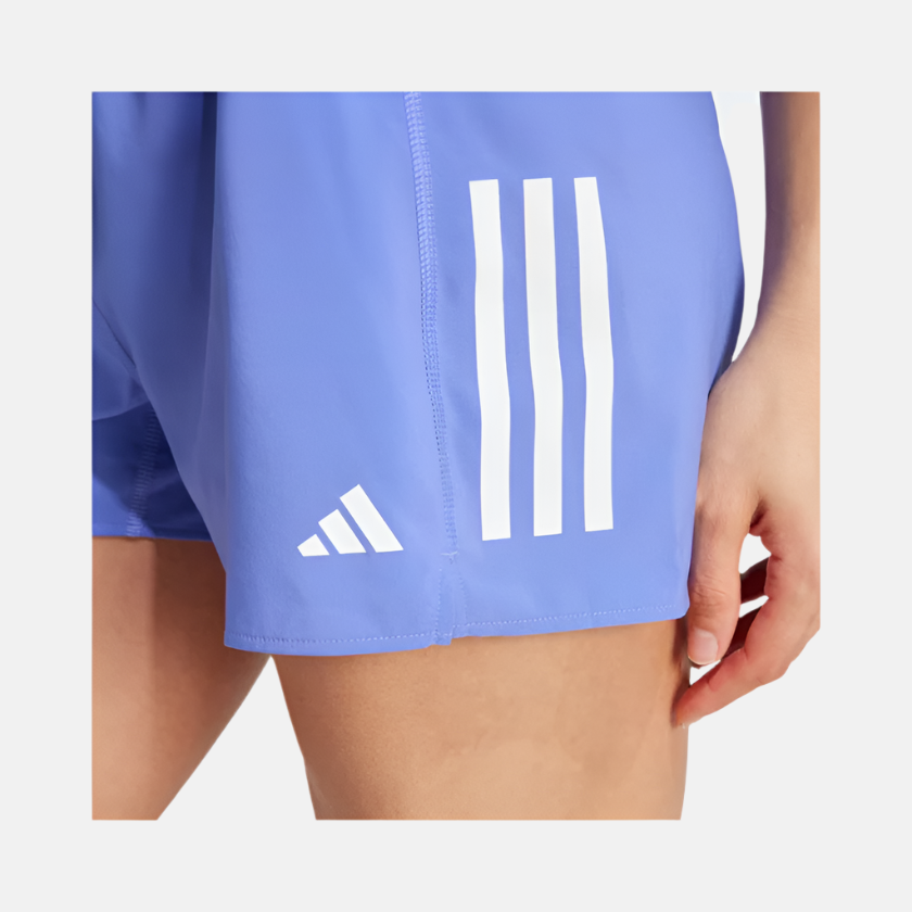 Adidas Own The Run Women's Running Shorts -Semi Cobalt Blue