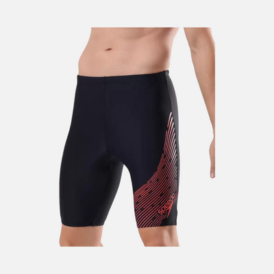 Speedo Medley Logo Men's Jammer -True Navy/Watermelon