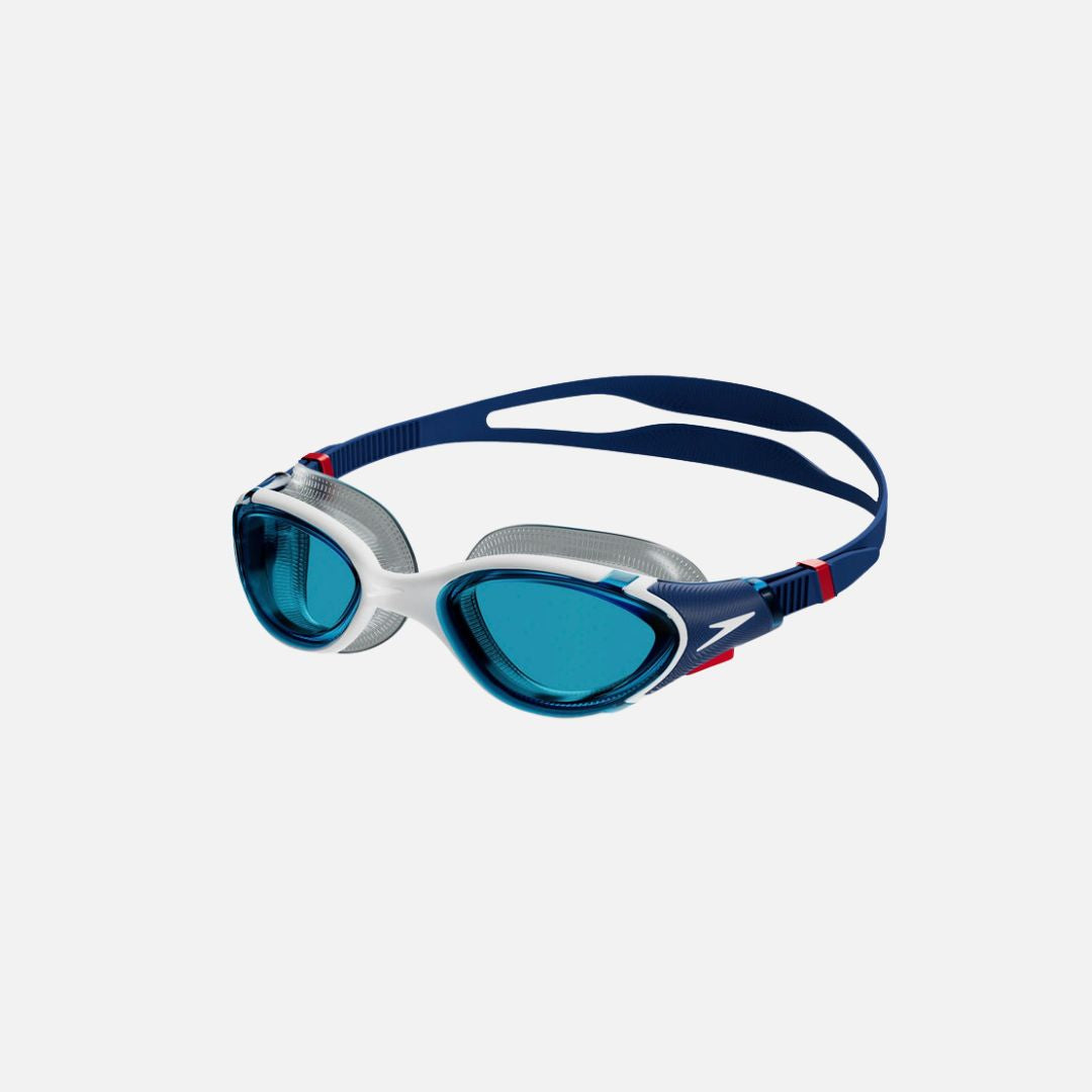 Speedo Unisex Adult Biofuse 2.0 Blue Tint Lens Swim Goggles - Blue & White