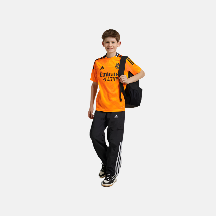 Adidas kids Real Madrid 24/25 Away Kids Boy Football Jersey (7-16Year) -Crew Orange