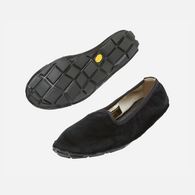 Vibram OneQ Slipon Velvet Women's Casual Shoes -Black