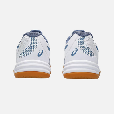Asics Upcourt 5 Men's Badminton Shoes -White/Denim Blue
