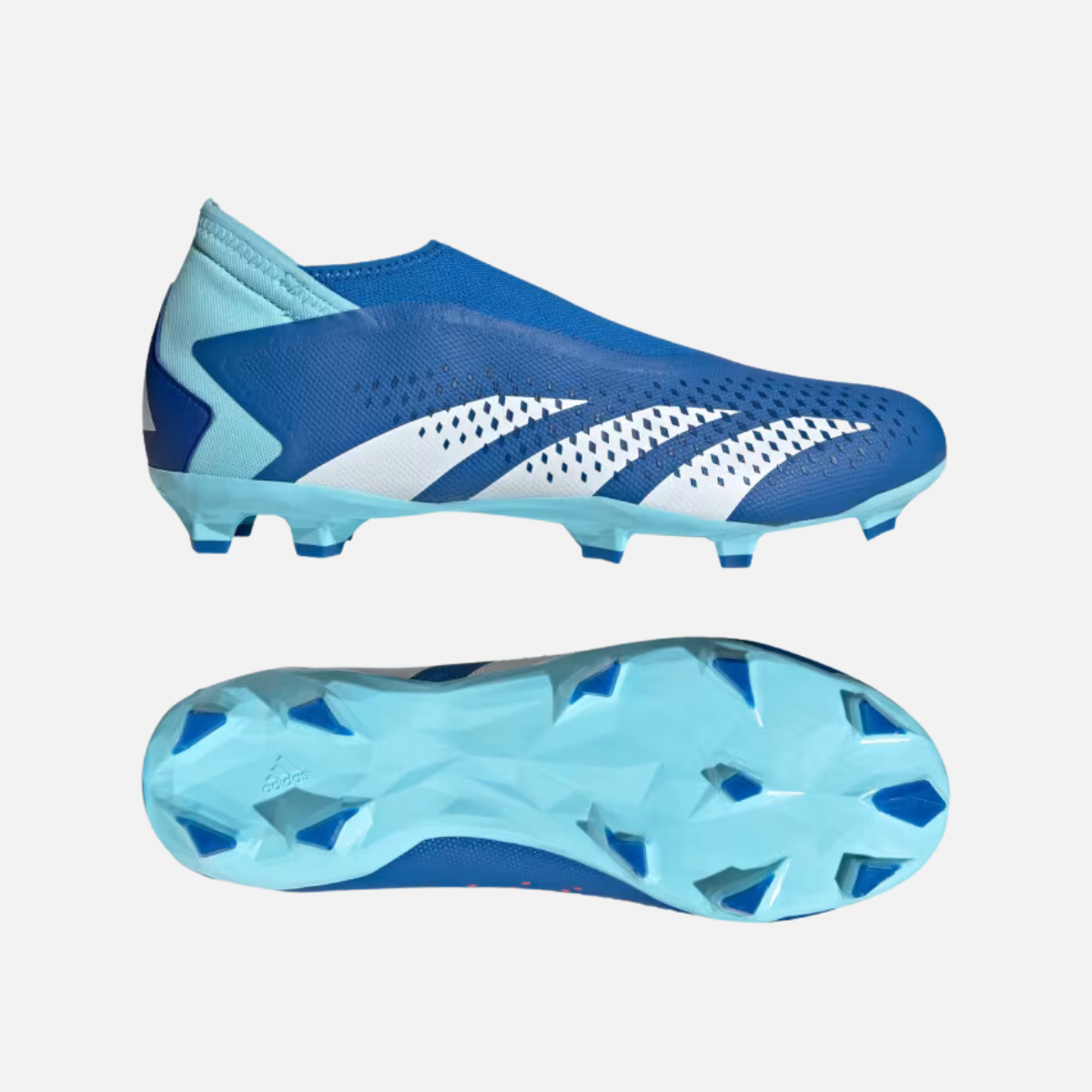 Adidas Predator Accuracy.3 Laceless Firm Ground Football Studs -Bright Royal/Cloud White/Bliss Blue