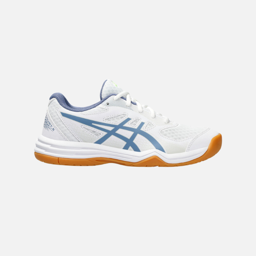 Asics UPCOURT 5 GS Kids's Tennis Shoes -White/Denim Blue