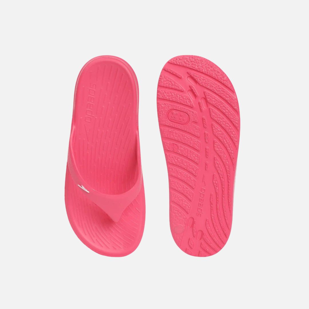 Speedo Unisex Junior's Single Colour Flip Flops For Boys and Girls - Raspberry Fill & White