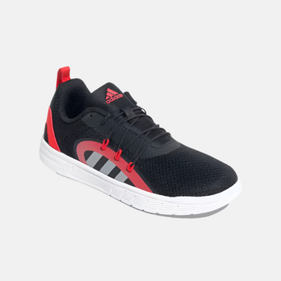 Adidas Gametalker 1.0 Kids Unisex Shoes (4-16 Years) -Core Black/Stone/Better Scarlet