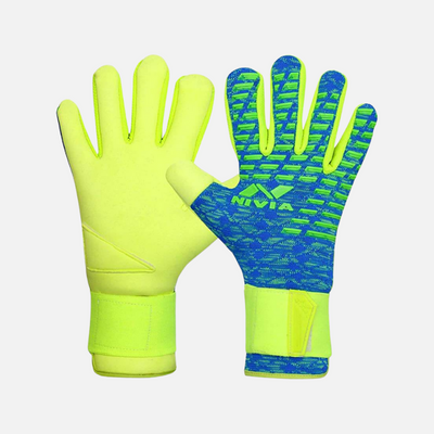 Nivia Ashtang Football Goal Keeper Gloves -Blue/Green