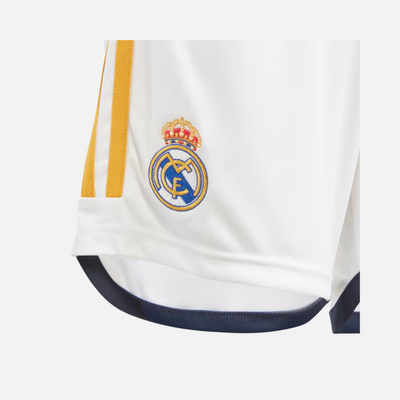 Adidas Real Madrid 23/24 Junioer Boys Football Shorts (7-16 Years) -White