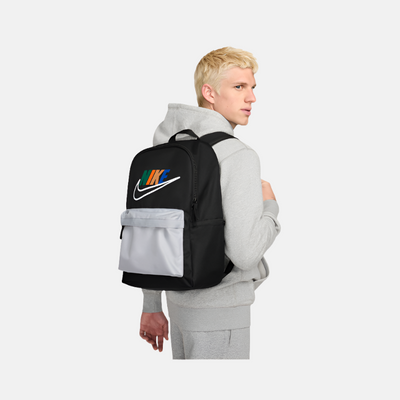 Nike Heritage Backpack (25L) -Black/Wolf Grey/White