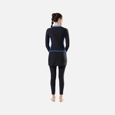Speedo Adult Female 2Pc Full Body Suit -Navy/Bondi blue