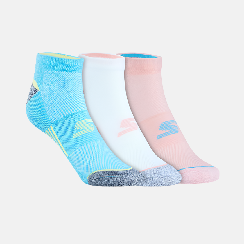 Skechers 1/2 Terry Low Cut 3 pack Women's Socks -Multi Colour