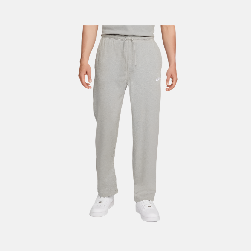 Nike Sportswear Club Knit Open-Hem Men's Pants -Dark Grey Heather/White