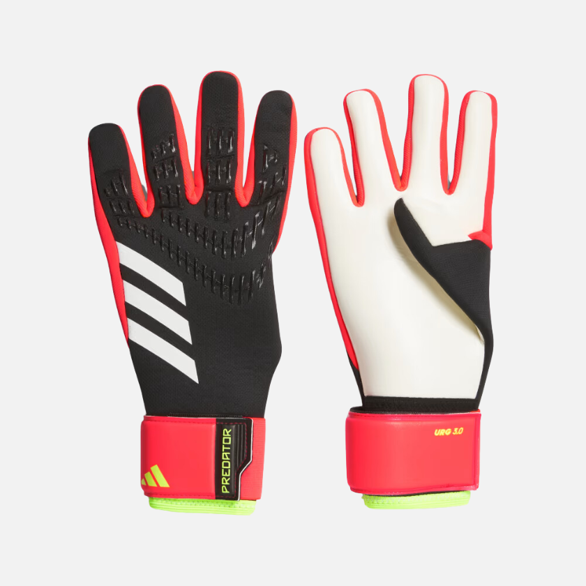 Adidas Predator League Football Goal Keeper Gloves -Black/Solar Red/Solar Yellow