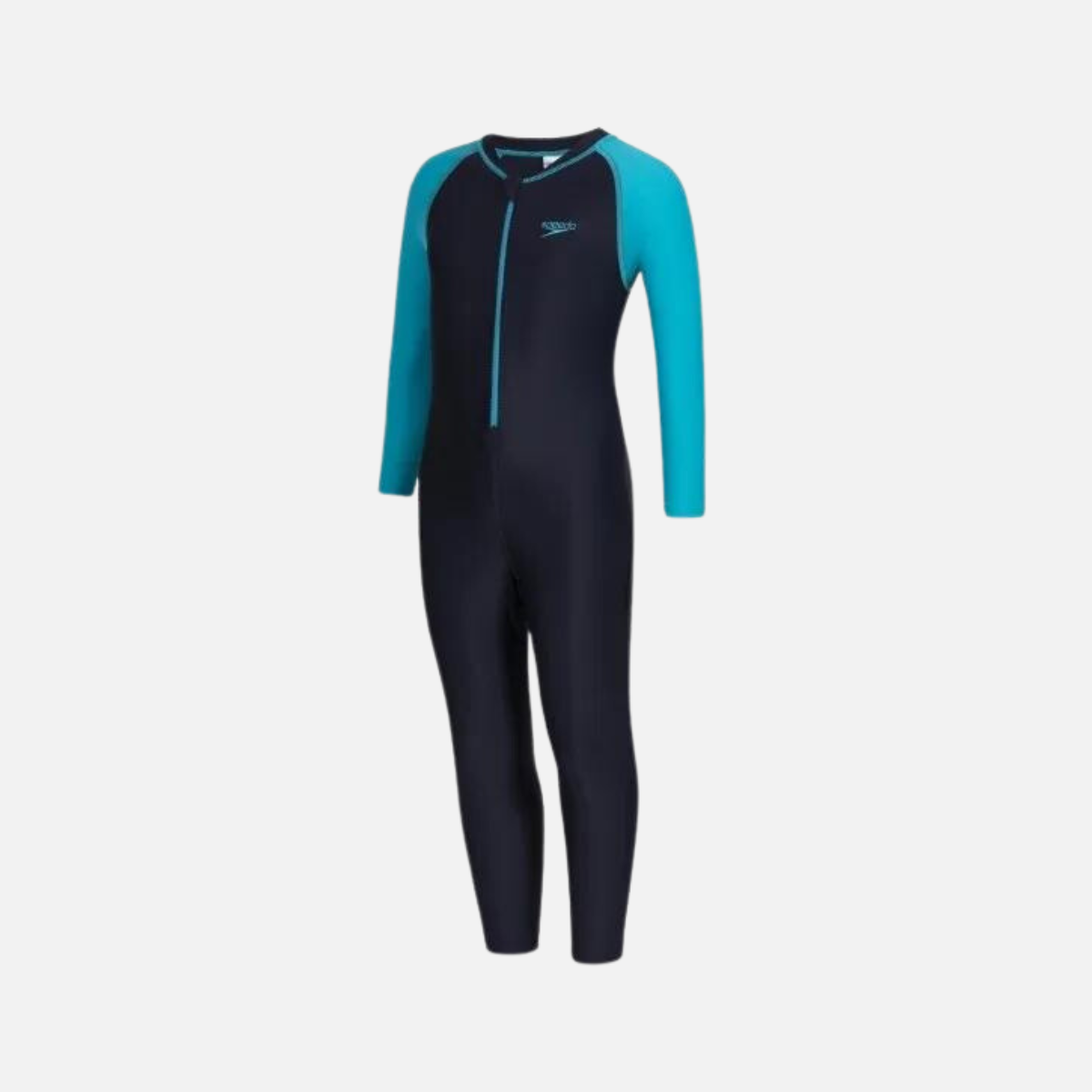 Speedo Color Block All In 1 Kids Boy Swim Suit -Navy/Aquarium