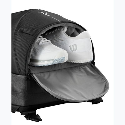 Wilson tennis backpack Roger Federer black