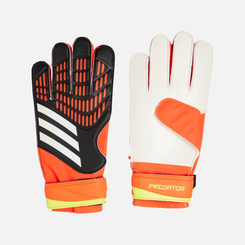 Adidas Predator Training Football Goal Keeper Gloves -Black/Solar Red/Solar Yellow