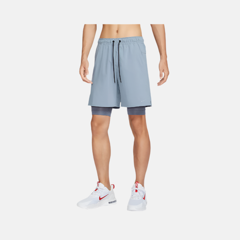 Nike Dri-FIT Unlimited 18cm (approx.) 2-in-1 Versatile Men's Shorts -Ashen Slate/Light Carbon/Black/Ashen Slate