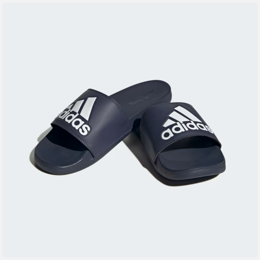 Adidas Adilette Comfort Unisex Slides -Shadow Navy/Cloud White/Shadow Navy