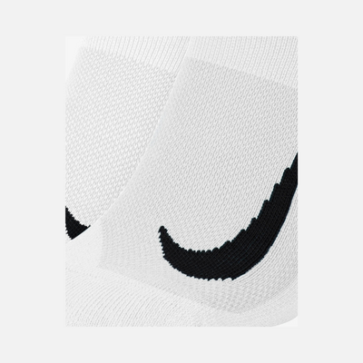 Nike Multiplier Running No-Show Socks 2 Pairs -White/Black