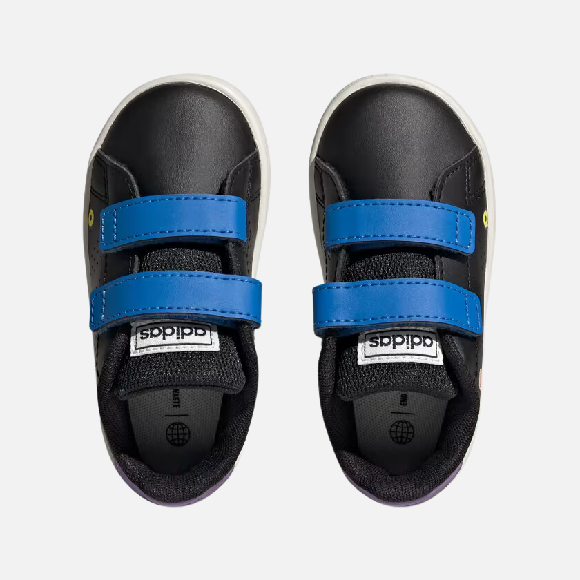 Adidas Advantages Kids Unisex Shoes (0-3Year) -Core Black/Core Black/Violet Fusion