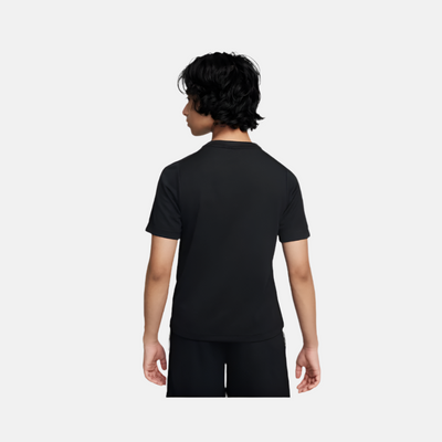 Nike Multi Older Kid's Boy Dri-FIT Short-Sleeve Top -Black/White