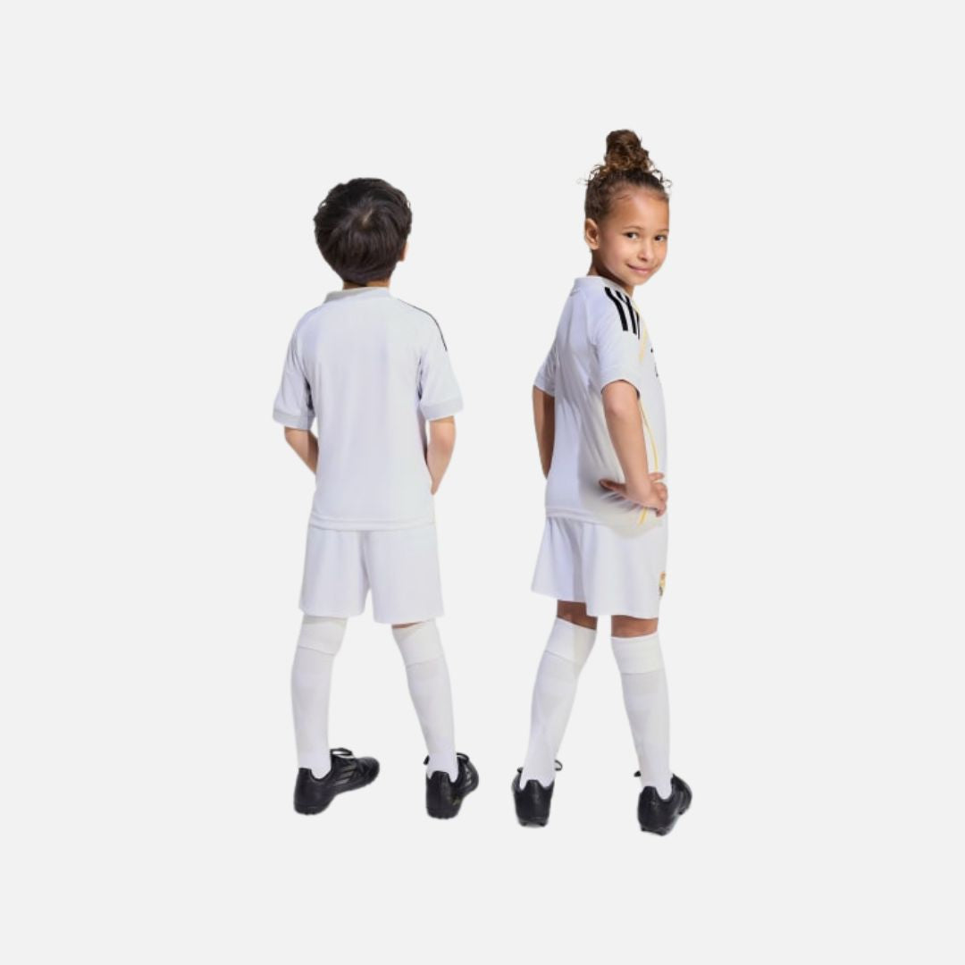 Adidas Real Madrid 25/26 Home Mini Kit Kids White